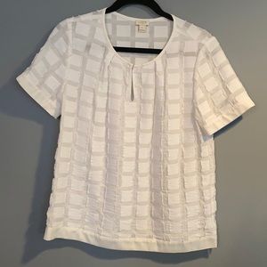 J. Crew white blouse